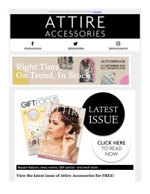 Attire Accessories magazine - August 2022 newsletter