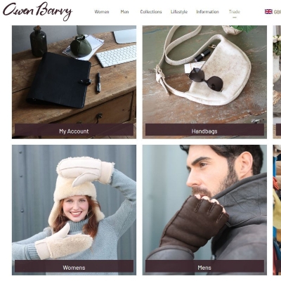 Owen Barry launches wholesale trade website