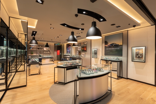 Inside the Tag Heuer boutique in Guildford