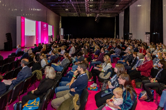 Audience watching a talk at The Jewellery Show 