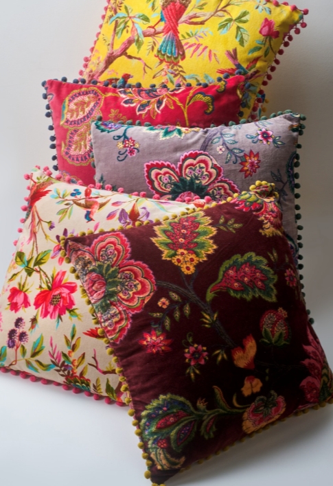 Cushions being shown at Autunn Fair 