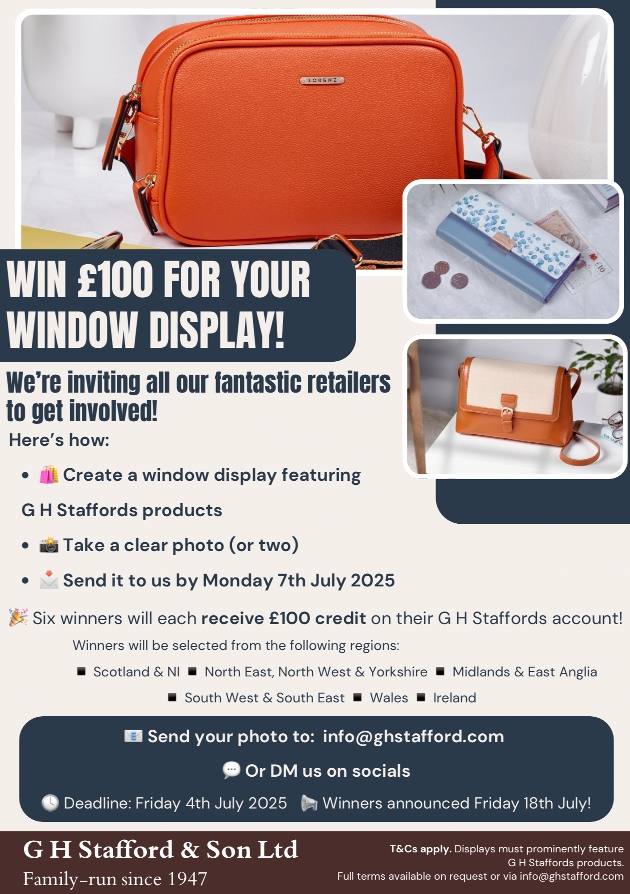 Promo poster for GH Stafford window display competition 